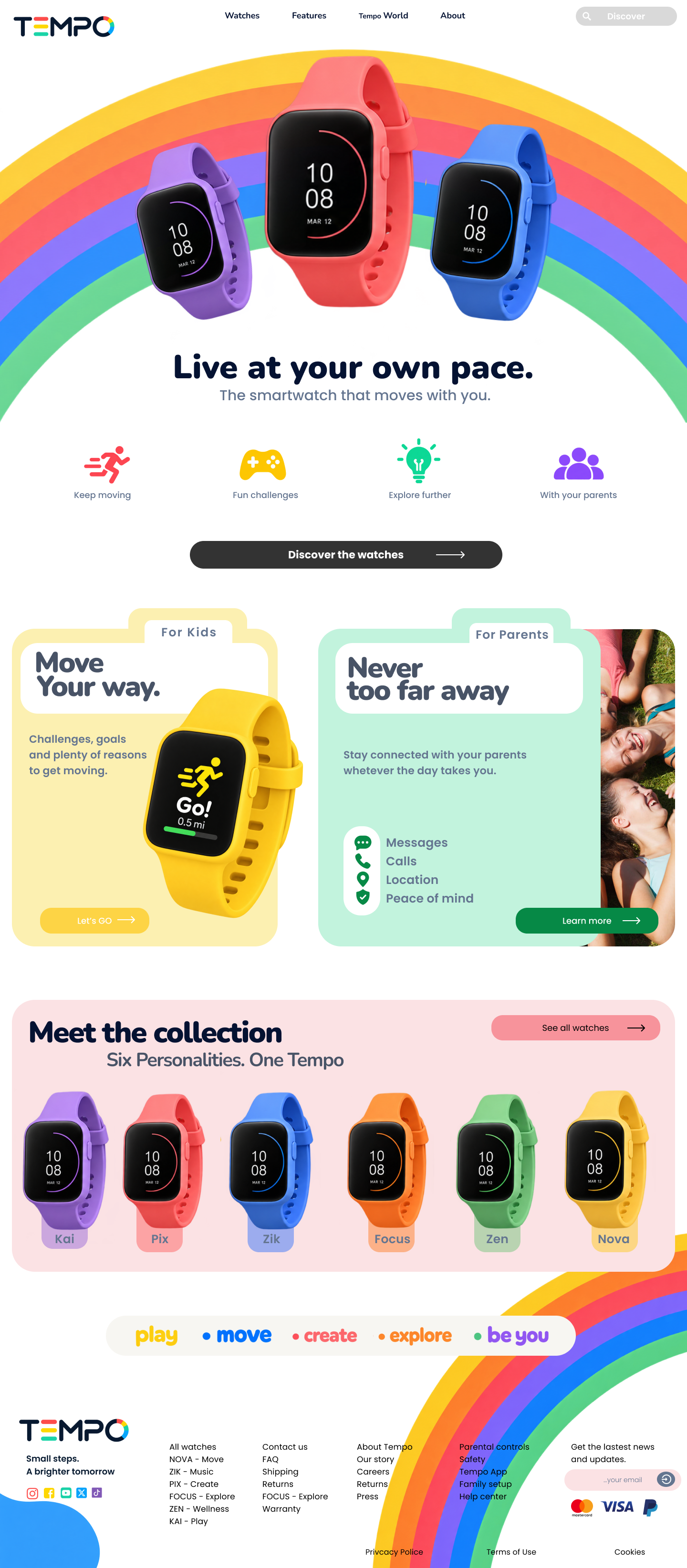 TEMPO — identité visuelle et montre connectée