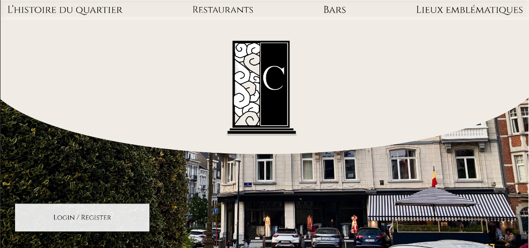 Header du projet Châtelain
