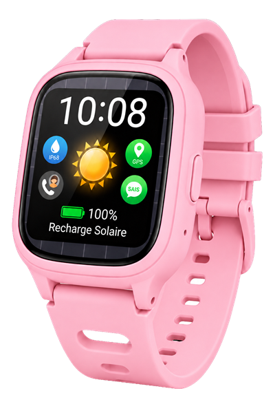 Montre Charmoo Poppy rose bonbon
