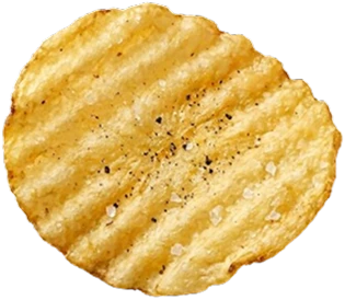 Une chips ondulée