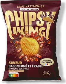 Sachet Chipsy King saveur bacon fumé & érable