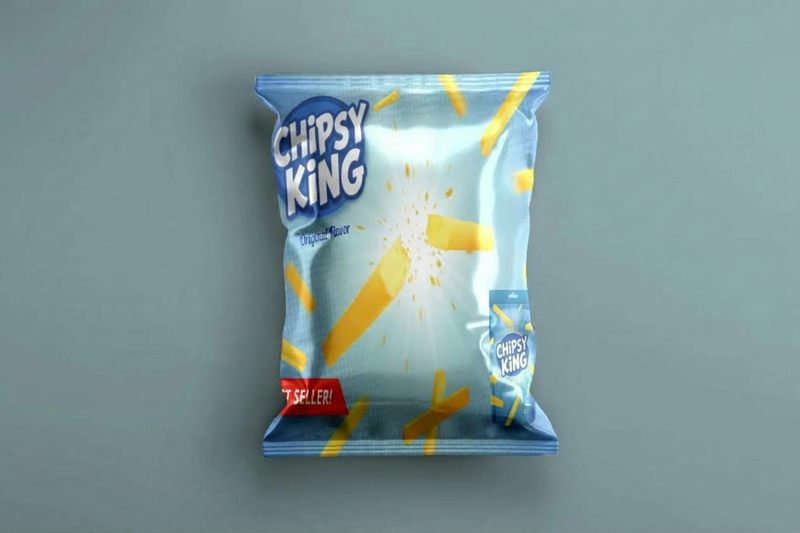 Paquet bleu Chipsy King saveur originale
