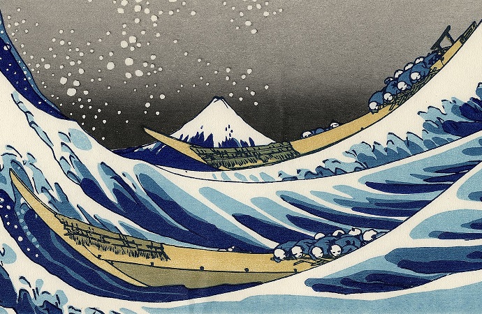 Fine Wind, Clear Morning, dit le Fuji rouge, Hokusai