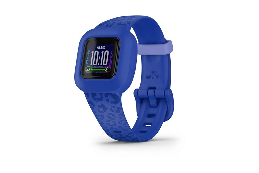 Montre Nova Kids 2.0 bleue à motif léopard