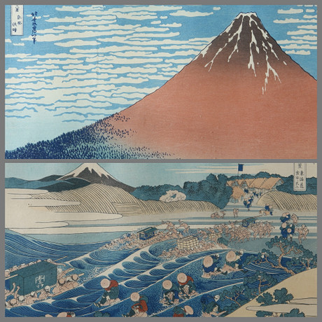 Mille images de l'océan, Hokusai